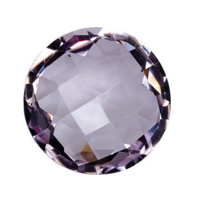 Quartz Rose de France okrúhly 10 mm 3,19ct Double-sided Checkerboard cut KRROAAPU-10