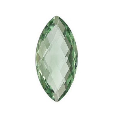 Quartz zelený markíz 28 x 14 mm 22,6ct Double-sided Checkerboard cut KRMOAAGR-28