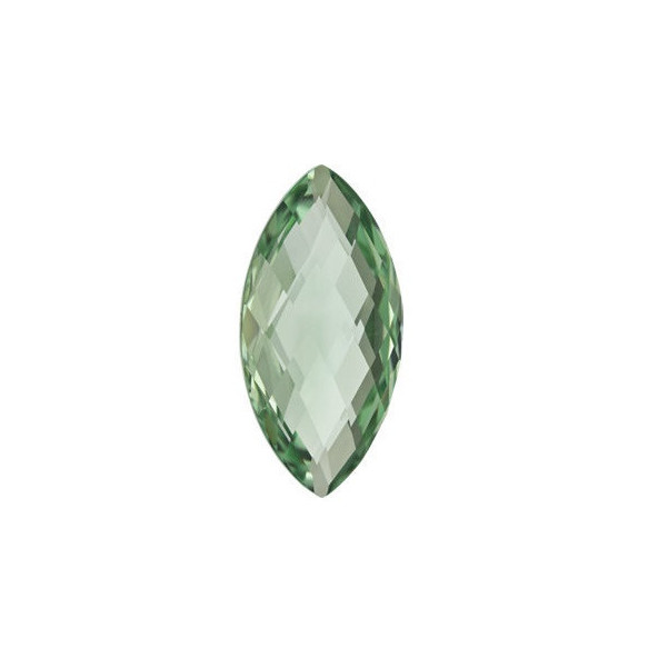 Quartz zelený markíz 28 x 14 mm 22,6ct Double-sided Checkerboard cut KRMOAAGR-28