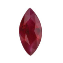 Rubín markíz 6 x 3 mm, B, Fazetovaný