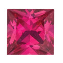 Rubín štvorec 1,75 x 1,75 mm, A, Princess cut