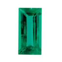 Smaragd rovná bageta 4 x 2 mm, A, Fazetovaný