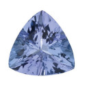 Tanzanit trillion 5 x 5 mm, AA, Fazetovaný