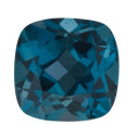 Topás London Blue antický štvorec 5 x 5 mm, AA, Fazetovaný
