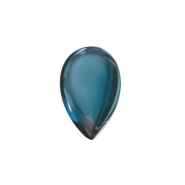 Topás London Blue slza 8 x 6 mm Kabošon TPXKAALO-8