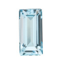 Topás Sky Blue rovná bageta 5 x 2,5 mm, AA, Fazetovaný