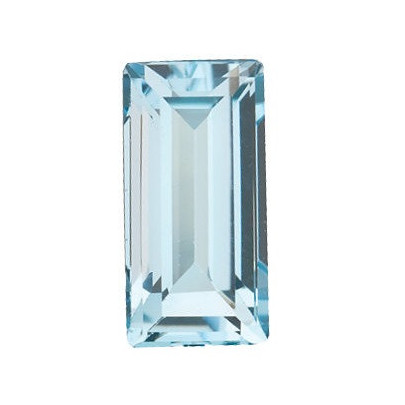 Topás Sky Blue rovná bageta 8 x 4 mm 1,1ct Fazetovaný TPBFAASY-8