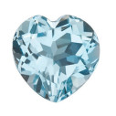 Topás Sky Blue srdce 7 x 7 mm, AA, Fazetovaný
