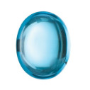 Topás Swiss Blue ovál 9 x 7 mm, AA, Kabošon