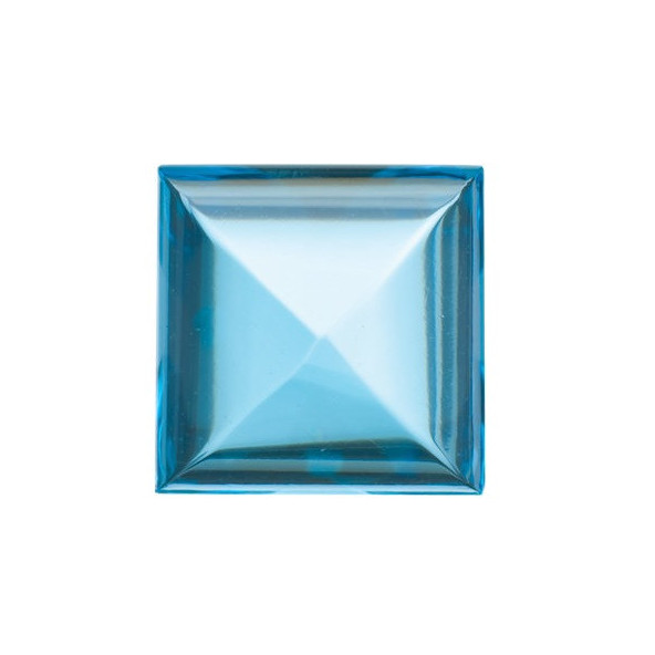 Topás Swiss Blue štvorec 7 x 7 mm 2,64ct Kabošon TPPKAASB-7