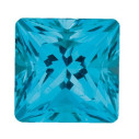 Topás Paraiba passion štvorec 5 x 5 mm, Fine, Princess cut