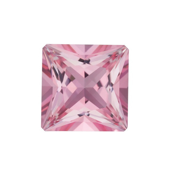 Topás Baby Pink passion štvorec 10 x 10 mm 5,73ct Princess cut TPPPFBP-10