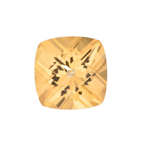 Topás Honey passion antický štvorec 10 x 10 mm 4,81ct Checkerboard cut TPVCFHO-10