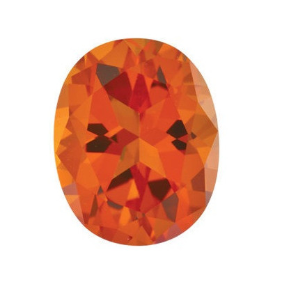 Topás Poppy passion ovál 6 x 4 mm 0,62ct Fazetovaný TPOFFPO-6