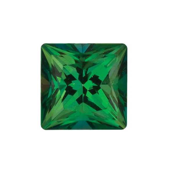 Topás Rainforest passion štvorec 5 x 5 mm 0,8ct Princess cut TPPPFRF-5