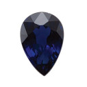 Zafír modrý slza 7 x 5 mm, B, Fazetovaný
