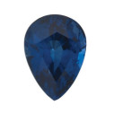 Zafír modrý slza 5 x 3 mm, AA, Fazetovaný