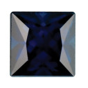 Zafír modrý štvorec 5 x 5 mm, B, Princess cut