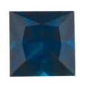 Zafír modrý štvorec 1,75 x 1,75 mm, A, Princess cut