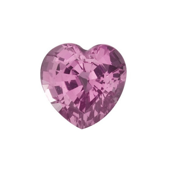 Zafír ružový srdce 5 x 5 mm 0,65ct Fazetovaný ZFHFAARO-5