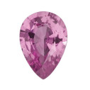 Zafír ružový slza 5 x 3 mm, AA, Fazetovaný