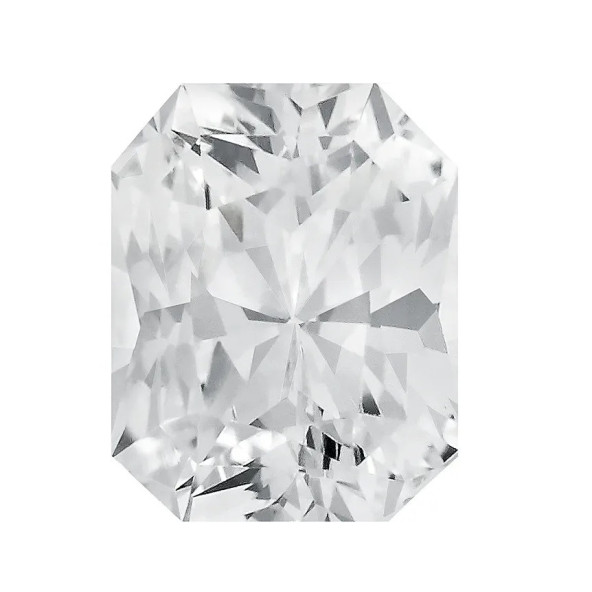 Zafír Biely emerald 6 x 4 mm 0,75ct Fazetovaný ZFEFAAC-6