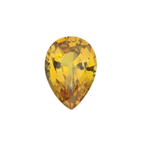 Zafír žltý slza 7 x 5 mm 0,88ct Fazetovaný ZFXFAAYL-7