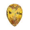 Zafír žltý slza 7 x 5 mm, AA, Fazetovaný