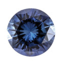 Zafír modrý okrúhly 2 mm, AAA, Precision diamantový