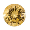 Zafír žltý okrúhly 2,5 mm, AA, Precision diamantový