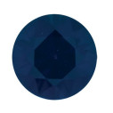 Zafír modrý okrúhly 2 mm, B, Diamantový