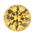 Zafír žltý okrúhly 5,5 mm, AA, Diamantový