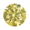 Prírodný diamant canary žltý okrúhly briliant 1,2 mm 0,0075ct
