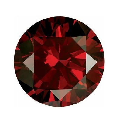 Prírodný diamant červený okrúhly briliant 5,2 mm 0,5ct Diamantový BIRDD12S-5,2