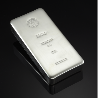 Investičná strieborná tehla 5000 g liata Heimerle+Meule 81014606 2