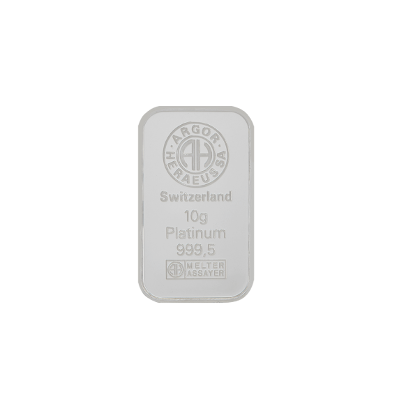 Investičná platinová tehla 10 g razená Argor Heraeus 80253