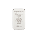 Investičná platinová tehla 1 oz razená Heraeus