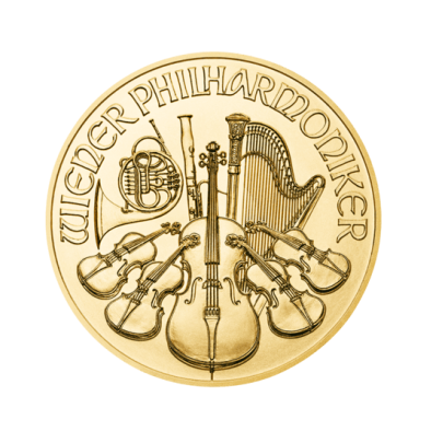 Investičná zlatá minca 125 oz Wiener Philharmoniker 4 Euro 01100206