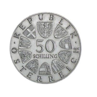 Investičná strieborná minca 18 g Österreich 50 Schilling I. 01202002 2