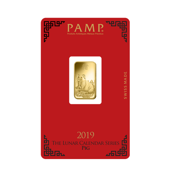 Investičná zlatá tehla 5 g razená Pamp Lunar Prasa ZAUFS00547 (3)