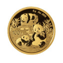 Investičná zlatá minca 8 g Panda 100 CNY New