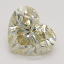 Farebný diamant srdce, fancy light hnedožltý, 3,01ct, GIA