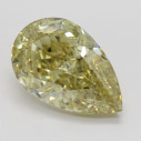 Farebný diamant hruška, fancy hnedasto-žltý, 7,51ct, GIA