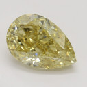 Farebný diamant hruška, fancy hnedasto-žltý, 1,03ct, GIA