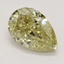 Farebný diamant hruška, fancy hnedasto-žltý, 1,32ct, GIA