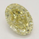 Farebný diamant ovál, fancy hnedasto-žltý, 4,24ct, GIA