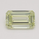 Farebný diamant emerald, fancy light zelenkasto žltý, 0,5ct, GIA