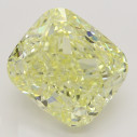 Farebný diamant cushion, fancy žltý, 5,01ct, GIA