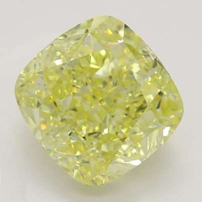 Farebný diamant cushion, fancy intense žltý, GIA 4846050134 Y6