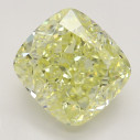 Farebný diamant cushion, fancy žltý, 3,5ct, GIA